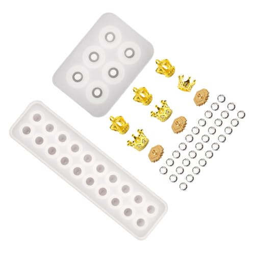 HIAKDOFT 3 Stück Teiliges Silikonform DIY Kristall Anhänger Flexible Langlebige Gießform zum Basteln von Hängenden Ornamenten Antihaftbeschichtet Wiederverwendbar für Kreative von HIAKDOFT