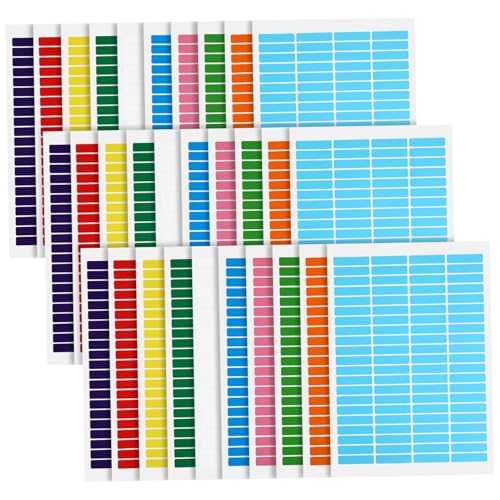 HIAKDOFT 30 Blatt Bunte Selbstklebende Etiketten Neonfarbene Aufkleber zum Beschriften mit Starker Haftung Leicht Abziehbar Beschreibbar für Organisation Lagerbehälter Ordner und Zubehör HIAKDOFT 30 Blatt Bunte Selbstklebende Etiketten Neonfarbene Aufkleber zum Beschriften mit Starker Haftung Leicht Abziehbar Beschreibbar für Organisation Lagerbehälter Ordner und Zubehör von HIAKDOFT