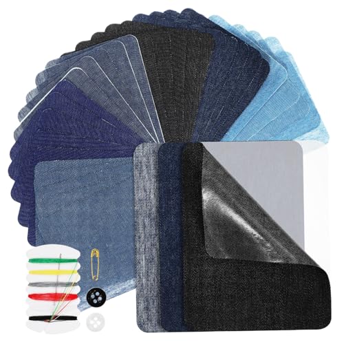 HIAKDOFT 30 Stück Jeansflicken zum Aufbügeln Innen aus Baumwolle Reparatur Patches zum Flicken von Löchern und Abnutzung an Jeans Vielseitig für Kleidung Wie Hemden und Röcke Geeignet HIAKDOFT 30 Stück Jeansflicken zum Aufbügeln Innen aus Baumwolle Reparatur Patches zum Flicken von Löchern und Abnutzung an Jeans Vielseitig für Kleidung Wie Hemden und Röcke Geeignet von HIAKDOFT