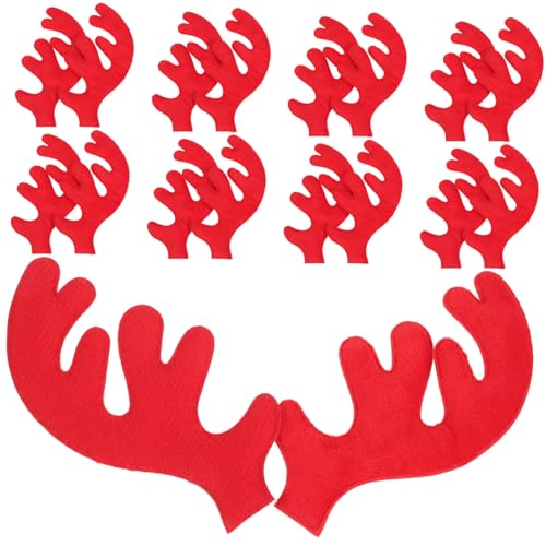 HIAKDOFT 30 Stück Teiliges DIY Hirschgeweih aus Weichem Stoff Linkes und Rechtes Design Weihnachtliche Haarreifen und Hutdekoration Vielseitige Bastelaccessoires für Weihnachtsdeko und HIAKDOFT 30 Stück Teiliges DIY Hirschgeweih aus Weichem Stoff Linkes und Rechtes Design Weihnachtliche Haarreifen und Hutdekoration Vielseitige Bastelaccessoires für Weihnachtsdeko und von HIAKDOFT