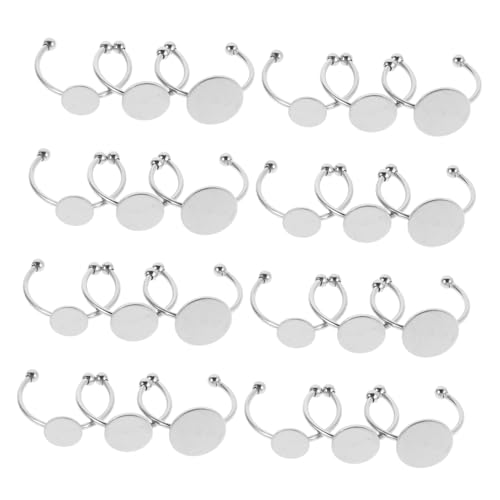 HIAKDOFT 30 Stück Teiliges Edelstahl Verstellbare Ringbasis für Schmuckherstellung DIY Vielseitig Einsetzbar für Ringe Anhänger Haaraccessoires HIAKDOFT 30 Stück Teiliges Edelstahl Verstellbare Ringbasis für Schmuckherstellung DIY Vielseitig Einsetzbar für Ringe Anhänger Haaraccessoires von HIAKDOFT