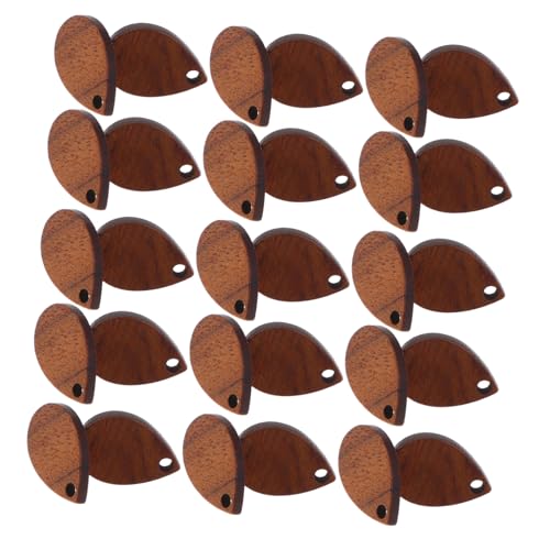 HIAKDOFT 30 Stück Teiliges Holz ohrstecker für DIY Ohrringe Robuste Geometrische Ohrstecker aus Nachhaltigem Holz Geeignet zum Basteln Individueller Ohrschmuck Inklusive Tropfenform von HIAKDOFT