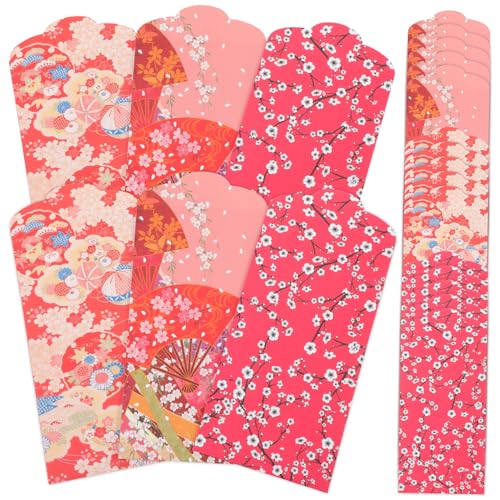 HIAKDOFT 30 Stück Teiliges Japanische Neujahrs Geldumschläge aus Hochwertigem Festlich Rote Geschenkumschläge mit Kirschblüten und Fächerdesign für Frühlingsfest Hochzeit und Partygeschenke HIAKDOFT 30 Stück Teiliges Japanische Neujahrs Geldumschläge aus Hochwertigem Festlich Rote Geschenkumschläge mit Kirschblüten und Fächerdesign für Frühlingsfest Hochzeit und Partygeschenke von HIAKDOFT
