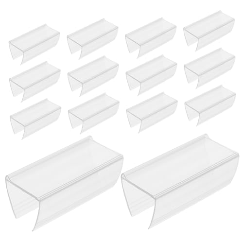 HIAKDOFT 30 Stück Teiliges PVC Preisschildhalter Drahtregal Etikettenhalter für Supermarkt Regalböden Einfach Beschriftbar Langlebig Transparent Vielseitig Einsetzbar für Einzelhandel und HIAKDOFT 30 Stück Teiliges PVC Preisschildhalter Drahtregal Etikettenhalter für Supermarkt Regalböden Einfach Beschriftbar Langlebig Transparent Vielseitig Einsetzbar für Einzelhandel und von HIAKDOFT