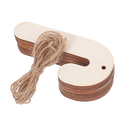 HIAKDOFT 30 Stück Teiliges Weihnachtszuckerstangen Holzanhänger zum Bemalen Leichte Diy Holzscheiben mit Aufhängeschnur für Weihnachtsdeko Innen und Außen für Bastelprojekte und HIAKDOFT 30 Stück Teiliges Weihnachtszuckerstangen Holzanhänger zum Bemalen Leichte Diy Holzscheiben mit Aufhängeschnur für Weihnachtsdeko Innen und Außen für Bastelprojekte und von HIAKDOFT