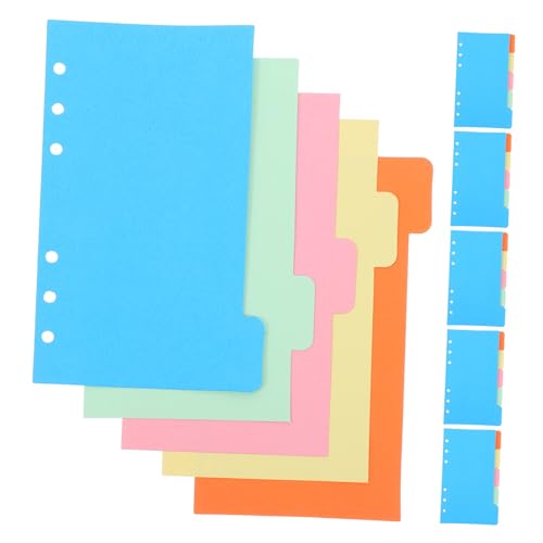 HIAKDOFT 30 Teiliges Nachfüllpapier mit Farbigen Index Trennblättern Gelochte Loose Leaf Papiere für Ringbuch Organizer Praktische Ersatzblätter für Notizbücher und Planer Á HIAKDOFT 30 Teiliges Nachfüllpapier mit Farbigen Index Trennblättern Gelochte Loose Leaf Papiere für Ringbuch Organizer Praktische Ersatzblätter für Notizbücher und Planer Á von HIAKDOFT