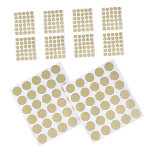 HIAKDOFT 360 Stück Selbstklebende Rubbelaufkleber Gold Rund Scratch Sticker für Diy Gewinnkarten Belohnung Party Bastelset HIAKDOFT 360 Stück Selbstklebende Rubbelaufkleber Gold Rund Scratch Sticker für Diy Gewinnkarten Belohnung Party Bastelset von HIAKDOFT
