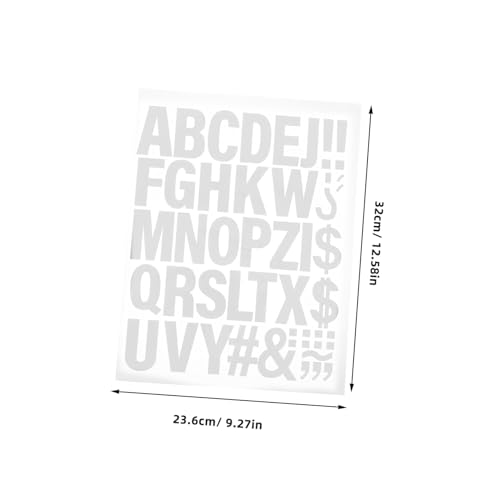 HIAKDOFT 4 Blätter Bügelbuchstaben Textilien Weiß Iron Letters Heat Transfer Vinyl Patch Für Kleidung Rucksäcke Hüte Waschbar Langlebig DIY Aufnäher von HIAKDOFT