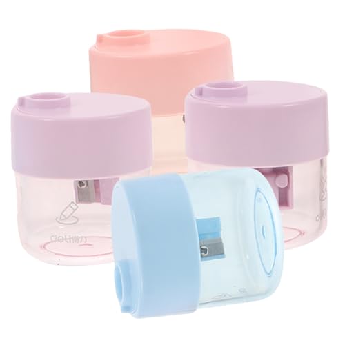 HIAKDOFT 4 STÜCKE Manuelle Bleistiftspitzer aus Edelstahl und Tragbar Single Hole Sharpeners für Schüler Schule und Büro Geeignet für Junge Mädchen Zufällige Farbe Zufällige Farbe HIAKDOFT 4 STÜCKE Manuelle Bleistiftspitzer aus Edelstahl und Tragbar Single Hole Sharpeners für Schüler Schule und Büro Geeignet für Junge Mädchen Zufällige Farbe Zufällige Farbe von HIAKDOFT