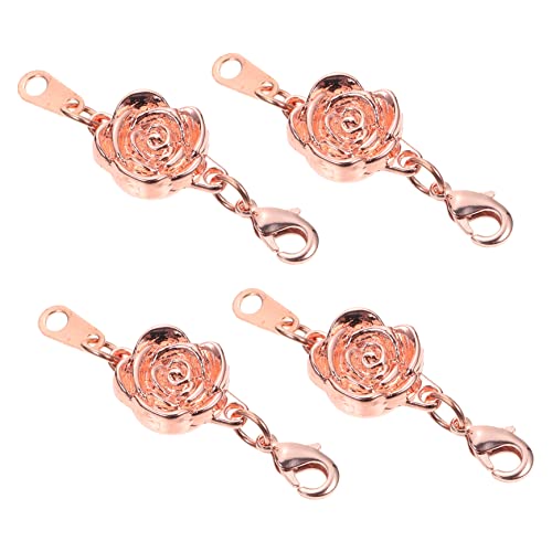 HIAKDOFT 4 STÜCKE Teiliges Schmuckketten Verlängerungsset für Halsketten und Armbänder Feines Design in Roségold Einfach zu Bedienen für DIY Schmuck und Verlängerung Kurzer Ketten HIAKDOFT 4 STÜCKE Teiliges Schmuckketten Verlängerungsset für Halsketten und Armbänder Feines Design in Roségold Einfach zu Bedienen für DIY Schmuck und Verlängerung Kurzer Ketten von HIAKDOFT