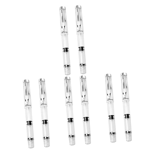 HIAKDOFT 4 Sätze Refillbarer Pinselstift Set Mit Kolbenfüllung Kalligraphie Brush Pen Für Schüler Weicher Füllfederhalter Zum Schreiben Malen Und Handlettering Tragbar Und 2 Stück * 4 von HIAKDOFT