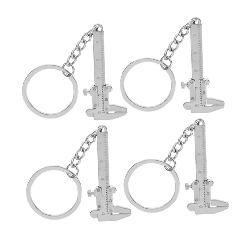 HIAKDOFT 4 Stck Mini Schieblehre Schlüsselanhänger aus Zinklegierung Praktisches Metall Messwerkzeug Kompakt und Tragbar Vielseitiger Mini Messschieber Schlüsselring für Alltag Teiliges HIAKDOFT 4 Stck Mini Schieblehre Schlüsselanhänger aus Zinklegierung Praktisches Metall Messwerkzeug Kompakt und Tragbar Vielseitiger Mini Messschieber Schlüsselring für Alltag Teiliges von HIAKDOFT