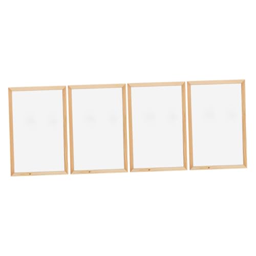 HIAKDOFT 4 Stück Einseitiges Whiteboard Writing Board Schreibtisch-notizblock Trocken Abwischbare Schreibtafel Whiteboard Zum Zeichnen Graffiti-handschrifttafel Holz Weiß HIAKDOFT 4 Stück Einseitiges Whiteboard Writing Board Schreibtisch-notizblock Trocken Abwischbare Schreibtafel Whiteboard Zum Zeichnen Graffiti-handschrifttafel Holz Weiß von HIAKDOFT