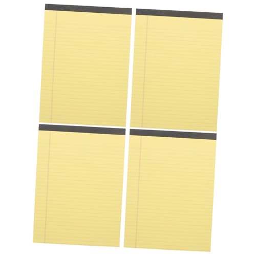 HIAKDOFT 4 Stück Liniertes Notizbuch Abreißbare Gelbe Schreibblöcke Glattes Papier für Büro und Zuhause Praktischer Notizblock für Aufgaben To Do Liste und Projektmanagement HIAKDOFT 4 Stück Liniertes Notizbuch Abreißbare Gelbe Schreibblöcke Glattes Papier für Büro und Zuhause Praktischer Notizblock für Aufgaben To Do Liste und Projektmanagement von HIAKDOFT