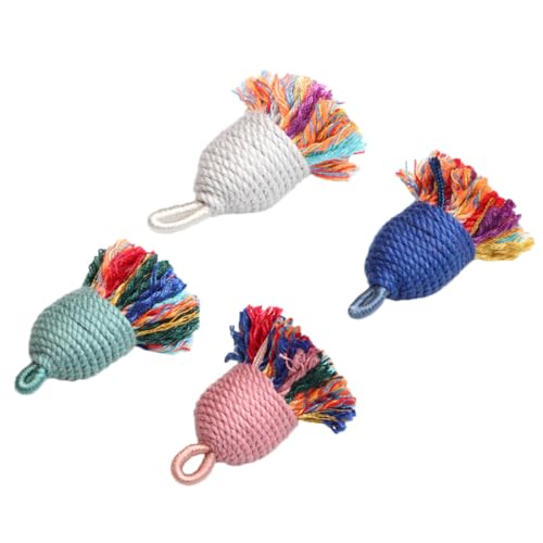 HIAKDOFT 4 Stück Mini Baumwoll quasten Anhänger Bunte Kleine Tassel Charms Ethno Stil für DIY Schlüsselanhänger Schmuck Basteln Geschenk Zubehör Zufällige Farbe Zufällige Farbe von HIAKDOFT
