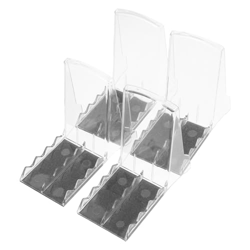 HIAKDOFT 4 Stück Supermarkt-produkthalter Magnetischer Rahmenständer Magnetische Staffelei Aus Kunststoff Klarer Magnetrahmen Klarer Magnetischer Präsentationsständer Gut Aluminiumlegierung von HIAKDOFT