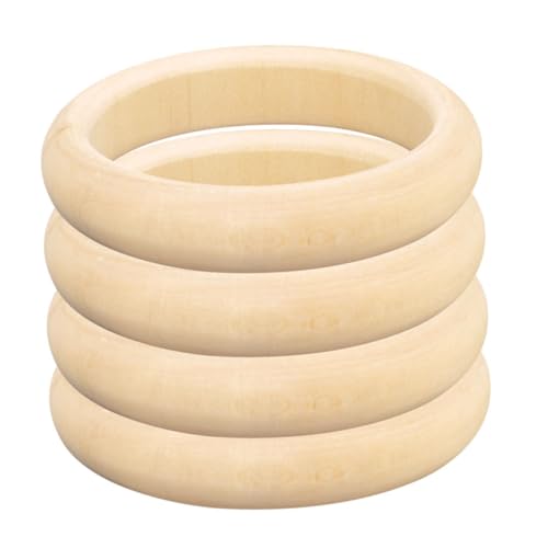 HIAKDOFT 4 Stück Teiliges Holzarmband Basteln Leichte Unbehandelte Holzbügel für DIY Schmuckherstellung Geeignet für Erwachsene zum Bemalen und Personalisieren HIAKDOFT 4 Stück Teiliges Holzarmband Basteln Leichte Unbehandelte Holzbügel für DIY Schmuckherstellung Geeignet für Erwachsene zum Bemalen und Personalisieren von HIAKDOFT