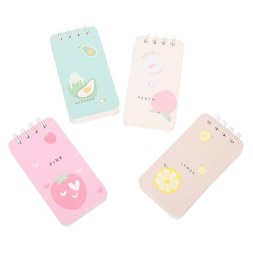 HIAKDOFT 4 Stück Teiliges Mini Obst Notizblock Praktisches Schreib Zeichenpapier Handliches Spiralblock mit Linierten Blättern Vielseitig für Malen Zeichnen Schule und Alltag HIAKDOFT 4 Stück Teiliges Mini Obst Notizblock Praktisches Schreib Zeichenpapier Handliches Spiralblock mit Linierten Blättern Vielseitig für Malen Zeichnen Schule und Alltag von HIAKDOFT