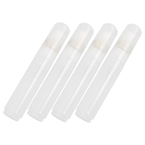 HIAKDOFT 4 Stück Teiliges Nachfüllbarer Marker Rohlinge Flacher Kopf Leere Stiftgehäuse für Öl Wasserfarbe Geeignet für Kunst Glas Holz Papier Nachfüllbare Malstifte von HIAKDOFT