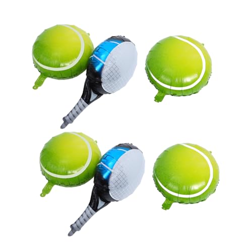 HIAKDOFT 4 Stück Teiliges Tennis Party Luftballon aus Langlebigem Aluminiumfolie Tennisball und Tennisschläger Ballons Bunte Geburtstags dekoration für Tennis themenfeiern HIAKDOFT 4 Stück Teiliges Tennis Party Luftballon aus Langlebigem Aluminiumfolie Tennisball und Tennisschläger Ballons Bunte Geburtstags dekoration für Tennis themenfeiern von HIAKDOFT