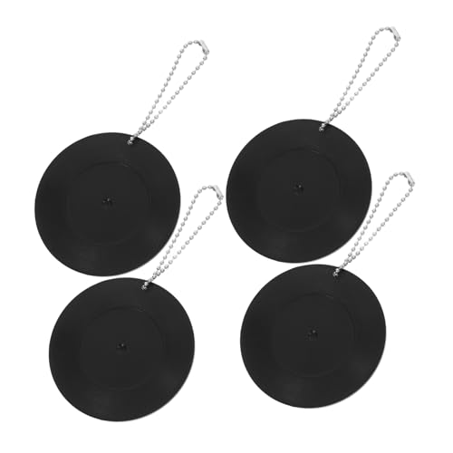 HIAKDOFT 4 Stück Vinyl-Untersetzer vinyl untersetzer zubehör schlüsselanhanger Musik Thema Schlüsselbund Mini-DJ-Schlüsselanhänger Schlüsselhalter Wandhalterung weiß Charm-Vinyl Abs Black von HIAKDOFT