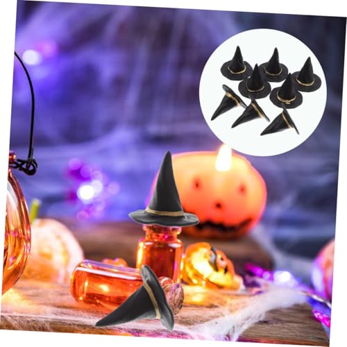 HIAKDOFT 40 Stück Teiliges Mini Hexenhüte aus Schwarzem Kunststoff Robuste Halloween Deko Leichte DIY Bastel Hüte für Elf und Gnomfiguren Vielseitig für Familienpartys und HIAKDOFT 40 Stück Teiliges Mini Hexenhüte aus Schwarzem Kunststoff Robuste Halloween Deko Leichte DIY Bastel Hüte für Elf und Gnomfiguren Vielseitig für Familienpartys und von HIAKDOFT
