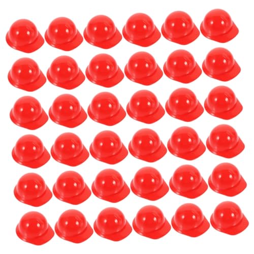 HIAKDOFT 40stücke Miniatur-bauhelm Für Puppe Kunststoff Mini-helme Mini-puppenhut Für Dekoration Puppen-bauhelm Miniatur-helme Für Spielzeug von HIAKDOFT