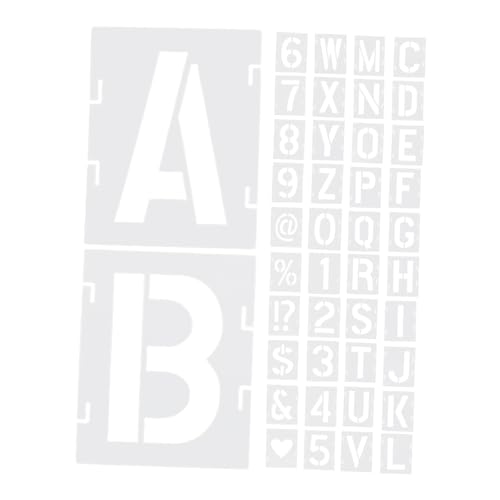 HIAKDOFT 42 Stück Teiliges Alphabet Schablonen aus Robustem Pet Große Buchstaben Schablonen für Spraymalerei und DIY Holz Wand und Möbel Wiederverwendbar Leicht und Handlich für Kreative HIAKDOFT 42 Stück Teiliges Alphabet Schablonen aus Robustem Pet Große Buchstaben Schablonen für Spraymalerei und DIY Holz Wand und Möbel Wiederverwendbar Leicht und Handlich für Kreative von HIAKDOFT