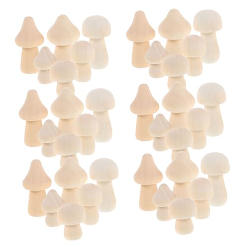 HIAKDOFT 42 Stück Teiliges Unlackierte Holzpilze Natürliche Mini Holzfiguren Leichte Diy Bastelpilze zum Bemalen Kreative Dekoration für Schreibtisch Garten und Geschenkideen HIAKDOFT 42 Stück Teiliges Unlackierte Holzpilze Natürliche Mini Holzfiguren Leichte Diy Bastelpilze zum Bemalen Kreative Dekoration für Schreibtisch Garten und Geschenkideen von HIAKDOFT