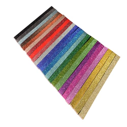 HIAKDOFT 460 Stück Teiliges Glitter Origami Papier mit Farben Faltbare Sterne Bastelstreifen für DIY Papierkunst Langlebige Handarbeit Zubehör für Erwachsene von HIAKDOFT