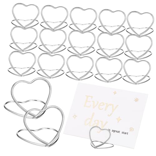 HIAKDOFT 48 Stück Teiliges Herzförmige Platzkartenhalter aus Robustem Carbonstahl Doppelter Clip design für Tischnummern Memo Fotohalter Vielseitig Einsetzbar bei Hochzeiten und HIAKDOFT 48 Stück Teiliges Herzförmige Platzkartenhalter aus Robustem Carbonstahl Doppelter Clip design für Tischnummern Memo Fotohalter Vielseitig Einsetzbar bei Hochzeiten und von HIAKDOFT