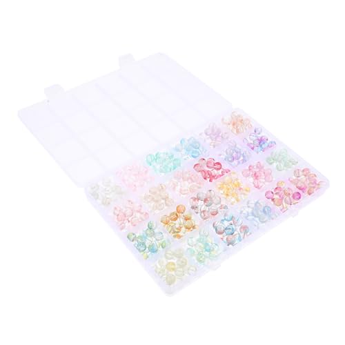 HIAKDOFT 480 Stück Glasperlen für Schmuckherstellung DIY Bastelperlen Runde Spacer Perlen für Armbänder Halsketten Basteln Fächer Aufbewahrungsbox HIAKDOFT 480 Stück Glasperlen für Schmuckherstellung DIY Bastelperlen Runde Spacer Perlen für Armbänder Halsketten Basteln Fächer Aufbewahrungsbox von HIAKDOFT