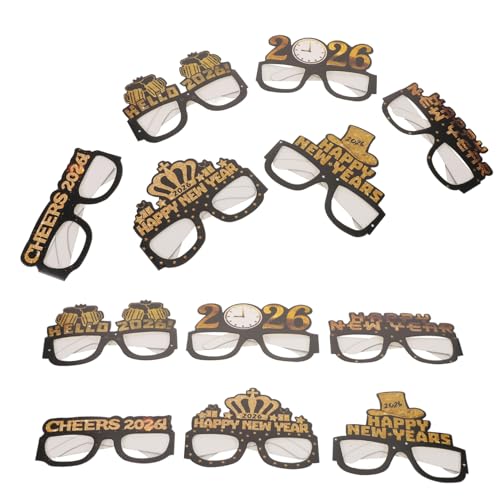 HIAKDOFT 5 Sätze Neujahrsbrillen aus Papier Glitzernde Happy Year Partybrille Leichtes Bequemes Tragen für Nye Dekoration Foto Requisiten für Silvesterfeier HIAKDOFT 5 Sätze Neujahrsbrillen aus Papier Glitzernde Happy Year Partybrille Leichtes Bequemes Tragen für Nye Dekoration Foto Requisiten für Silvesterfeier von HIAKDOFT