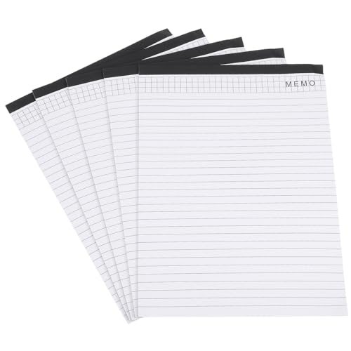 HIAKDOFT 5 Stück Notizblock pro Block Handliches Papier Notizbuch mit Abtrennbaren Blättern Geeignet für Büro Schule Zeitplanung und Persönliche Organisation von HIAKDOFT