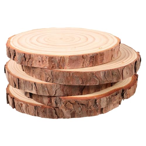 HIAKDOFT 5 Stück Rustikale Holzscheiben mit Natürlicher Rinde Einzigartige Runde Holzscheiben zum Basteln Kreative Dekoration für DIY Handwerk Hochzeit und Wohnraumgestaltung HIAKDOFT 5 Stück Rustikale Holzscheiben mit Natürlicher Rinde Einzigartige Runde Holzscheiben zum Basteln Kreative Dekoration für DIY Handwerk Hochzeit und Wohnraumgestaltung von HIAKDOFT