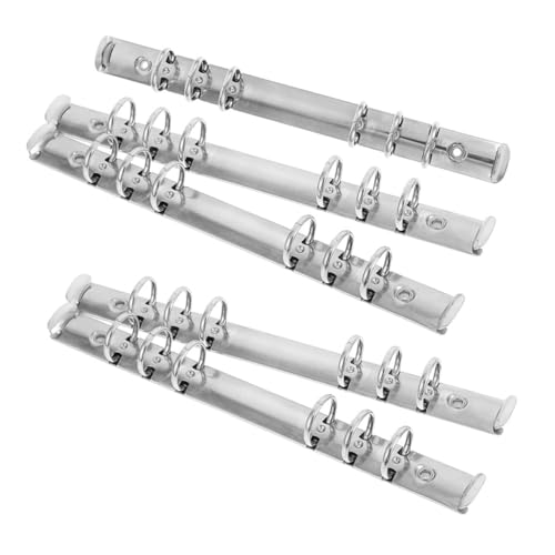 HIAKDOFT 5 Stück Teiliges Metall Ringbuch Mechanismus Ersatzset Ring Binder Mechanismen für Planer DIY Buchbinder Inneneinsatz Stabile Wiederverwendbare Binder Rücken Inserts von HIAKDOFT