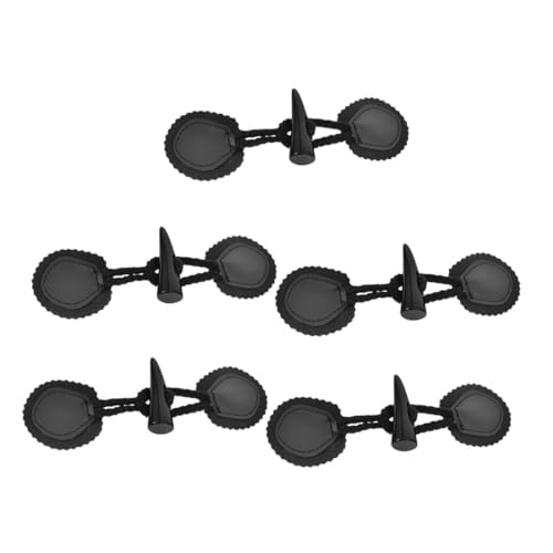 HIAKDOFT 5 Stück Teiliges Set Resin Horn Knebelknöpfe Großer Diagonaler Verschluss für Mäntel und Jacken Robustes Design für Winterbekleidung Hochwertige Verarbeitung Vielseitig Einsetzbar von HIAKDOFT