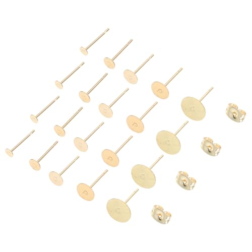 HIAKDOFT 50 Satz Ohrstecker Flachrund Ohrstecker mit Sicherer Rückseite Diy Schmuckzubehör für Ohrringherstellung und Alltagsschmuck HIAKDOFT 50 Satz Ohrstecker Flachrund Ohrstecker mit Sicherer Rückseite Diy Schmuckzubehör für Ohrringherstellung und Alltagsschmuck von HIAKDOFT