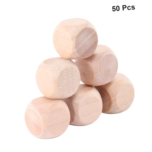 HIAKDOFT 50 Stück Holzwürfel Blanko Würfel Holz für DIY Bastelprojekte Sechseitige Holzklötze zum Bemalen und Robuste und Vielseitige Holzwürfel für Kreative HIAKDOFT 50 Stück Holzwürfel Blanko Würfel Holz für DIY Bastelprojekte Sechseitige Holzklötze zum Bemalen und Robuste und Vielseitige Holzwürfel für Kreative von HIAKDOFT