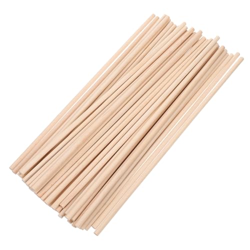HIAKDOFT 50 Stück Lange Zylindrische Holzstäbe zum Basteln Polierte Natürliche Holzleisten für DIY Handwerk Leichte Bruchfeste Holzstiele für Kreative Projekte und Dekoration HIAKDOFT 50 Stück Lange Zylindrische Holzstäbe zum Basteln Polierte Natürliche Holzleisten für DIY Handwerk Leichte Bruchfeste Holzstiele für Kreative Projekte und Dekoration von HIAKDOFT