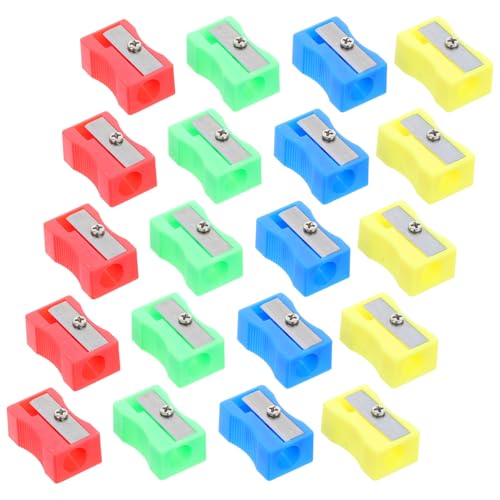 HIAKDOFT 50 Stück Teiliges Mini Bleistiftspitzer Handheld Manueller Anspitzer für Schüler Künstler mit Verstellbarer Spitzenstärke Praktisch für Schule Büro von HIAKDOFT