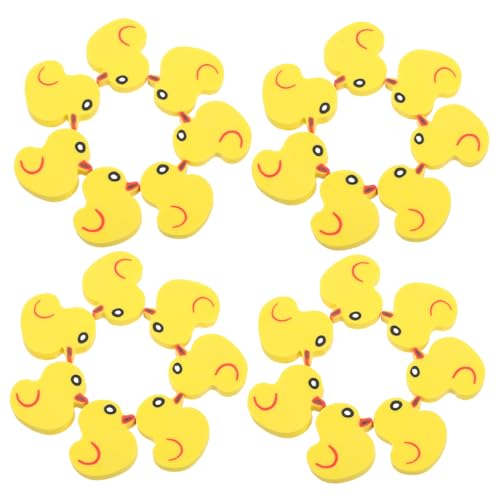 HIAKDOFT 50 Stück Teiliges Mini Enten Radiergummi für Flexible Reißfeste Multi Funktionale Schulradierer Dekorative Kleine Radiergummis für Zuhause und Klassenzimmer Cartoonartige Tier von HIAKDOFT