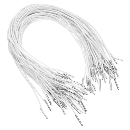 HIAKDOFT 50stücke Weiße Elastische Kordeln Mit Metallhaken Für Hoodies Partyhüte Masken Und Menüs Dehnbar Und Langlebig Für Bastelprojekte Und Näharbeiten HIAKDOFT 50stücke Weiße Elastische Kordeln Mit Metallhaken Für Hoodies Partyhüte Masken Und Menüs Dehnbar Und Langlebig Für Bastelprojekte Und Näharbeiten von HIAKDOFT