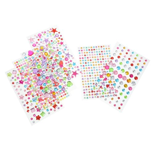 HIAKDOFT 6 Blätter Selbstklebende Acryl Strasssteine DIY Schmucksteine Aufkleber Bunt Glitzersteine für Basteln Scrapbooking Handwerk Schmuckdekoration HIAKDOFT 6 Blätter Selbstklebende Acryl Strasssteine DIY Schmucksteine Aufkleber Bunt Glitzersteine für Basteln Scrapbooking Handwerk Schmuckdekoration von HIAKDOFT