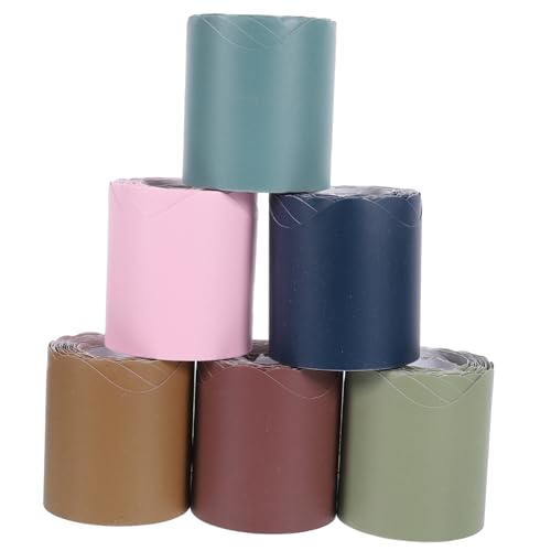 HIAKDOFT 6 Rollen Pinnwand Bordüren Papier Wellenförmig Klassenzimmer Dekoration Bulletin Board Border Trim für Tafel Fenster Tür Office Schule Zubehör Zufällige Farbe Zufällige Farbe HIAKDOFT 6 Rollen Pinnwand Bordüren Papier Wellenförmig Klassenzimmer Dekoration Bulletin Board Border Trim für Tafel Fenster Tür Office Schule Zubehör Zufällige Farbe Zufällige Farbe von HIAKDOFT