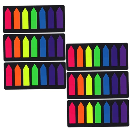 HIAKDOFT 6 Sätze Fluoreszierende Haftnotizen Bunte Doppelseitige Index memo sticker Faltbare Linealkarten Vielseitig Beschriftbar für Büro Schule Zuhause HIAKDOFT 6 Sätze Fluoreszierende Haftnotizen Bunte Doppelseitige Index memo sticker Faltbare Linealkarten Vielseitig Beschriftbar für Büro Schule Zuhause von HIAKDOFT