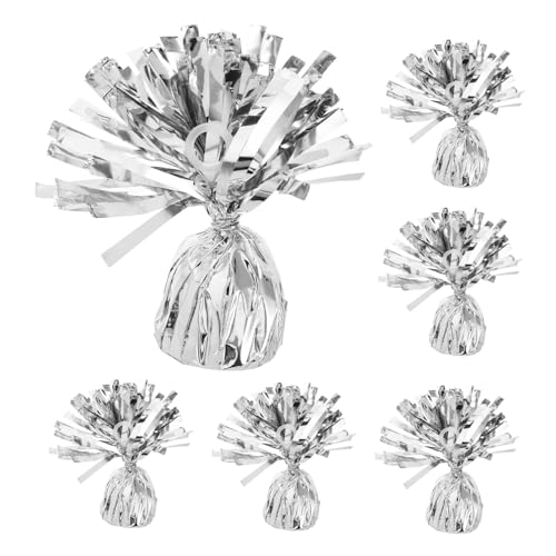 HIAKDOFT 6 Stück Ballonbeschwerer Silber Wiederverwendbar Stabile Für Hochzeit Party Outdoor Deko Vielseitig Einsetzbar Einfach Zu Befestigen HIAKDOFT 6 Stück Ballonbeschwerer Silber Wiederverwendbar Stabile Für Hochzeit Party Outdoor Deko Vielseitig Einsetzbar Einfach Zu Befestigen von HIAKDOFT