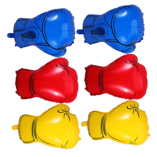 HIAKDOFT 6 Stück Boxhandschuh Luftballons Bunt Stabile Partydeko für Box und Wrestling Events Lebendige Farben für Jungengeburtstage und Sport Themenfeiern HIAKDOFT 6 Stück Boxhandschuh Luftballons Bunt Stabile Partydeko für Box und Wrestling Events Lebendige Farben für Jungengeburtstage und Sport Themenfeiern von HIAKDOFT