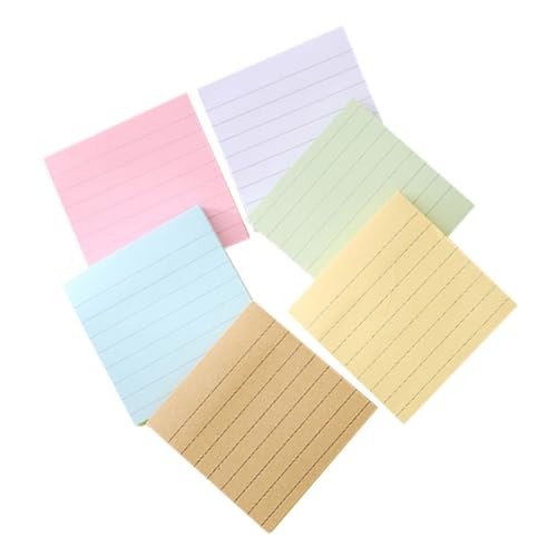 HIAKDOFT 6 Stück Bunte Linierte Haftnotizen Selbstklebend Glattes Schreiben Starke Klebkraft Multifunktionale Notizblöcke für Büro Schule Zuhause Praktische To Do Listen und Erinnerungen HIAKDOFT 6 Stück Bunte Linierte Haftnotizen Selbstklebend Glattes Schreiben Starke Klebkraft Multifunktionale Notizblöcke für Büro Schule Zuhause Praktische To Do Listen und Erinnerungen von HIAKDOFT