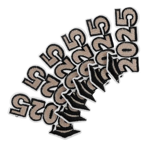 HIAKDOFT 6 Stück Graduation Bügelbilder Vintage Stickerei Patches für Kleidung und Hüte DIY Party Supplies Erinnerung DIY Stickerei für Textilien von HIAKDOFT